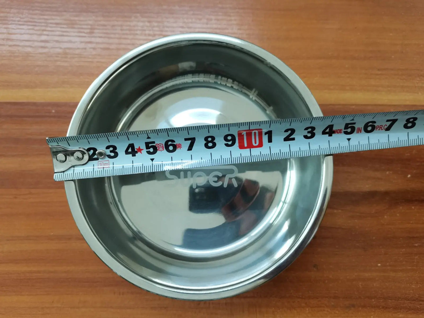 Voerbak hond - RVS drink- voerbak - Maat S