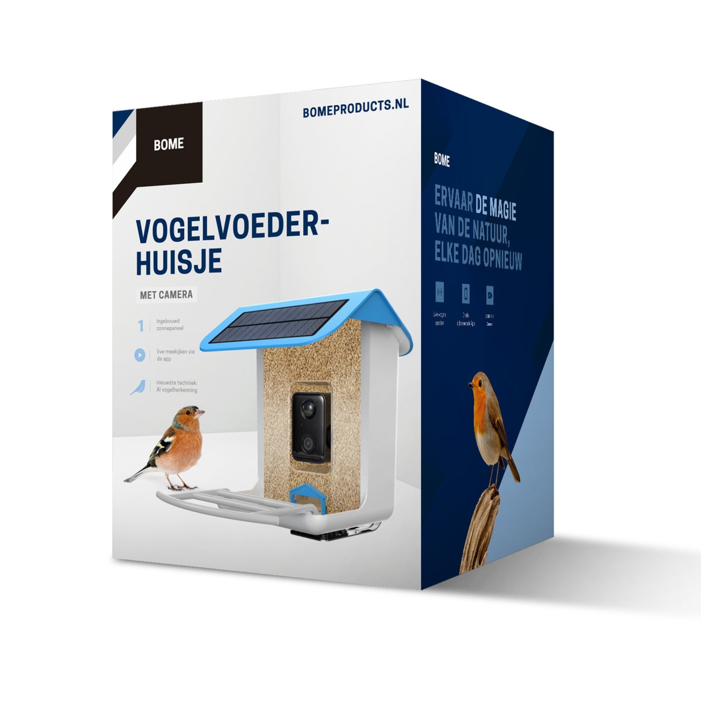 Vogelvoederhuisje - Camera en Audio - AI Vogelherkenning - Hangend