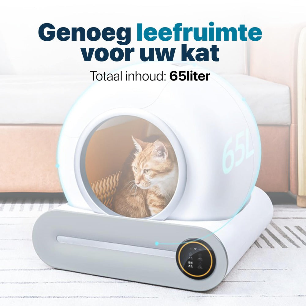Automatische Kattenbak 65liter