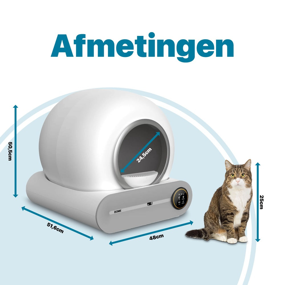 Automatische Kattenbak afmetingen