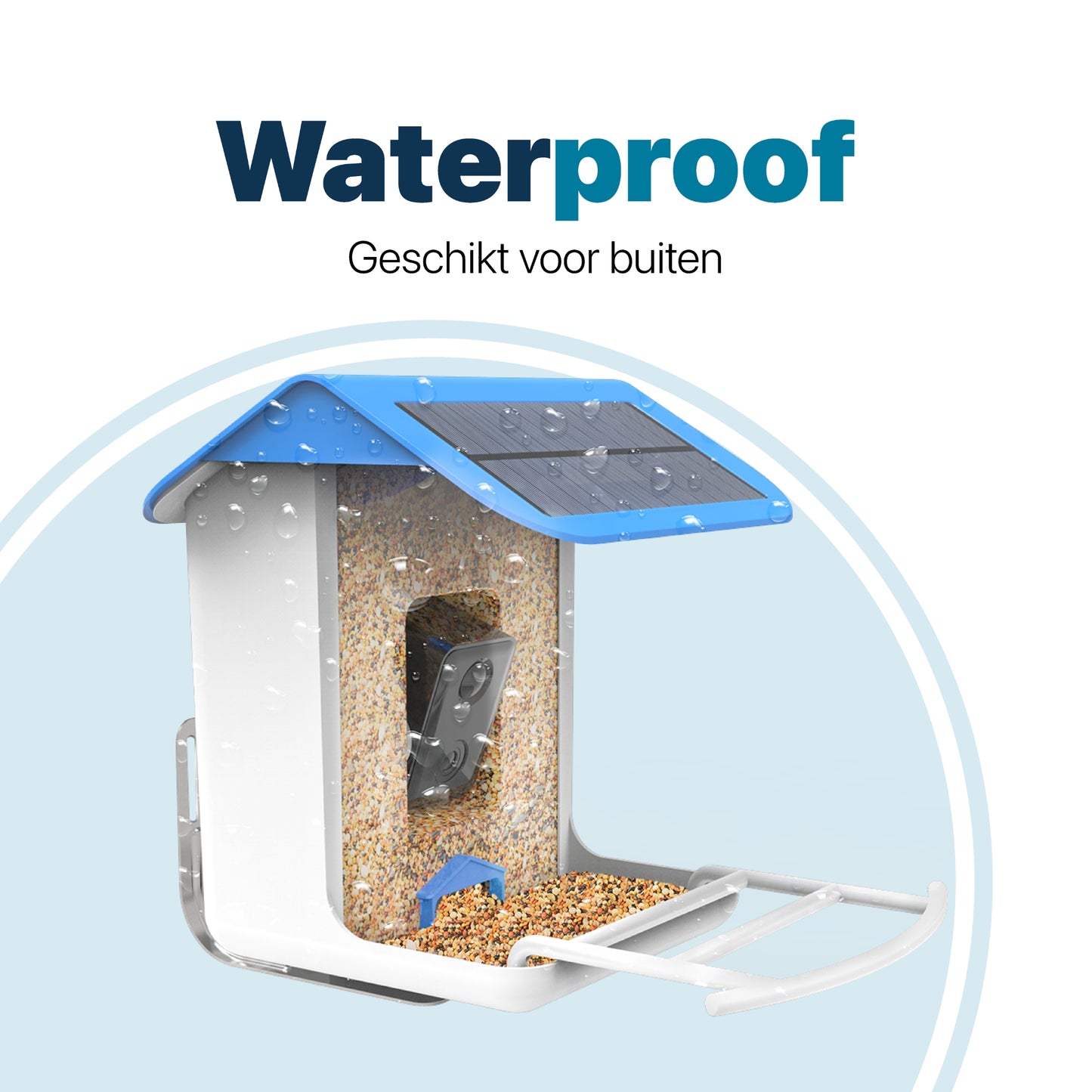 Vogelvoederhuisje - Camera en Audio - AI Vogelherkenning - Hangend