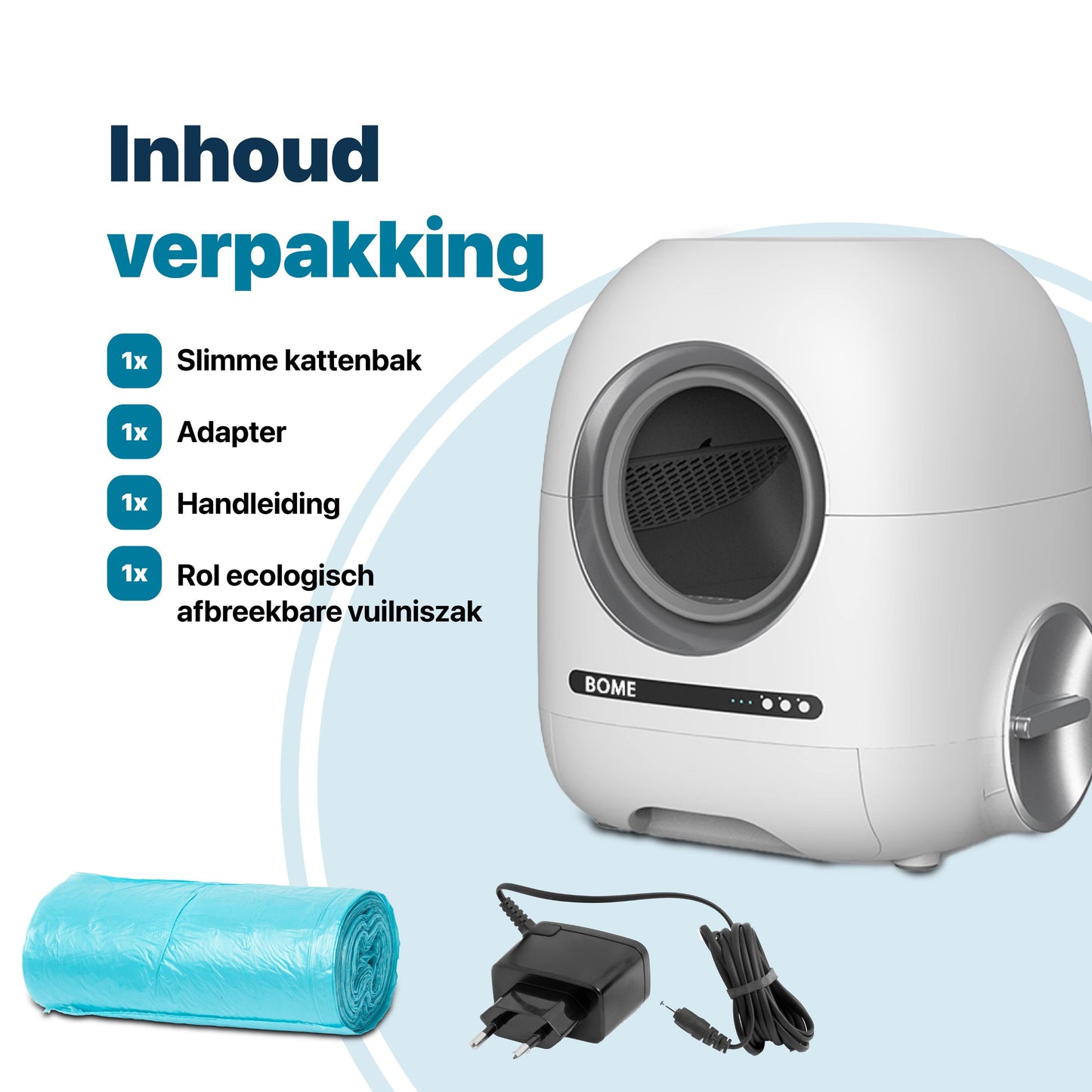 Automatische Kattenbak inhoud