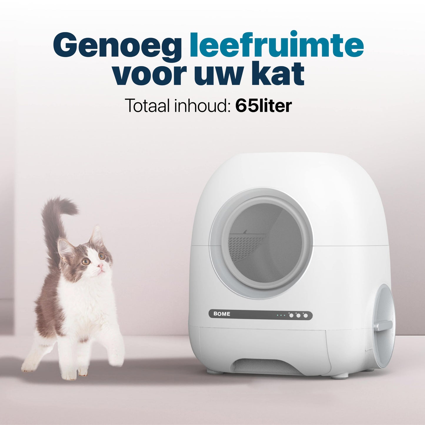 Automatische Kattenbak met Camera en App 65liter