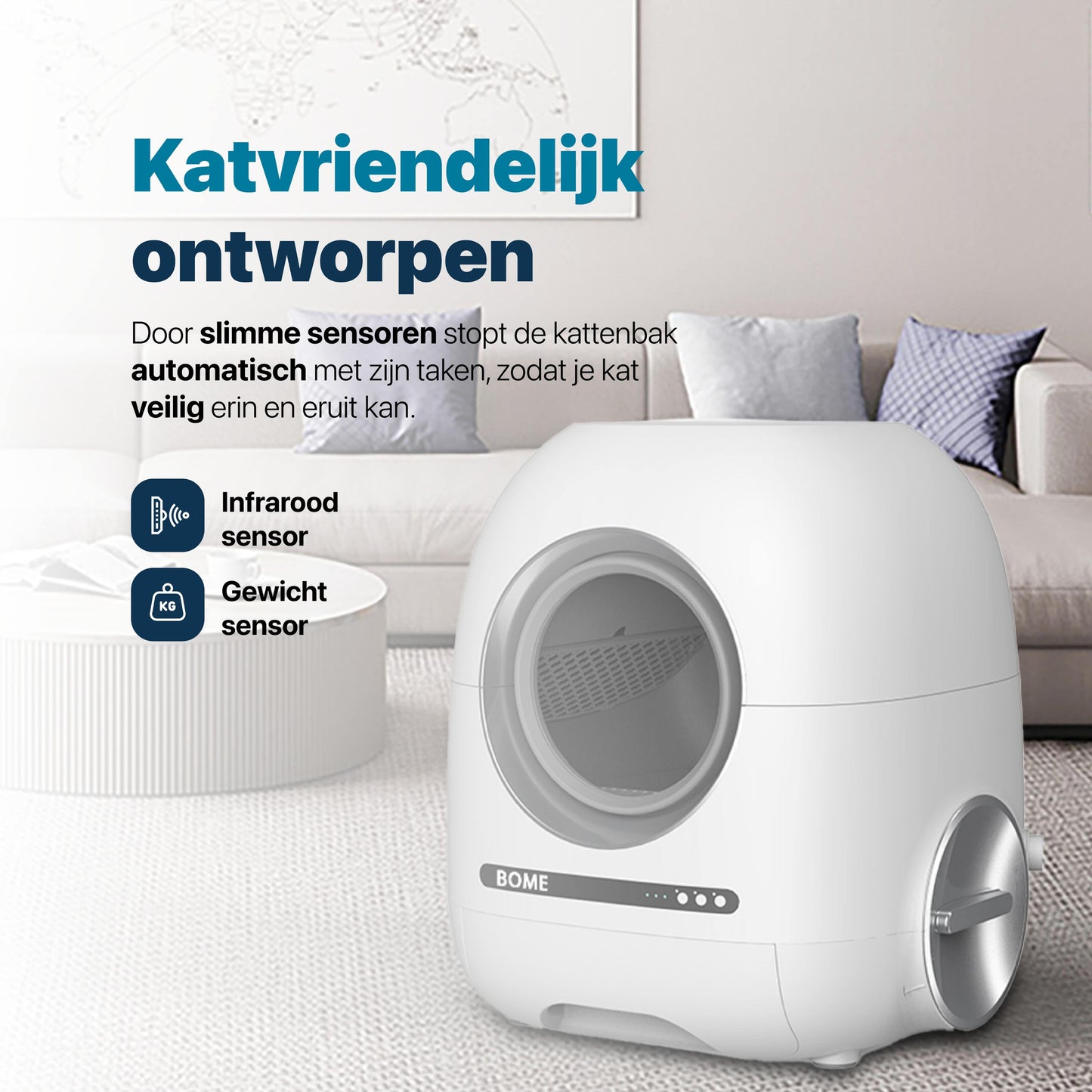 Automatische Kattenbak ontwerp