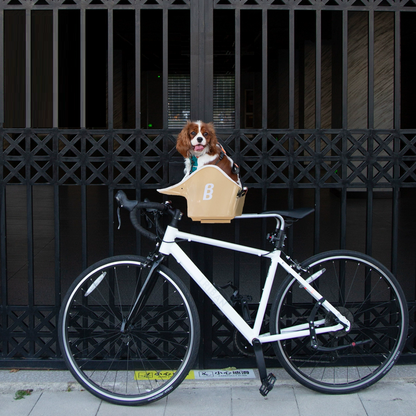 B&B Canine Copilot Crème Beige - Fietszitje voor huisdieren