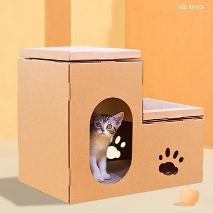 Kattenhuis speelhuis voor poezen en katten
