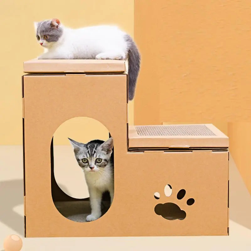 Kattenhuis speelhuis voor poezen en katten
