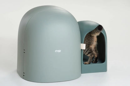 Design Kattenbak met schepje - Lek en geurvrij - Groen