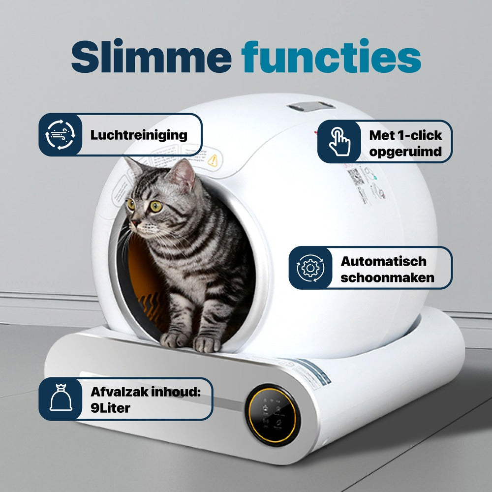 Automatische Kattenbak functies