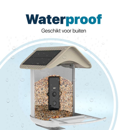 Vogelvoederhuisje - 2K HD Camera - AI Vogelherkenning - Dubbel Zonnepaneel