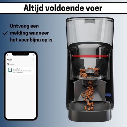 Honden Voerautomaat met App en Audio - Zwart