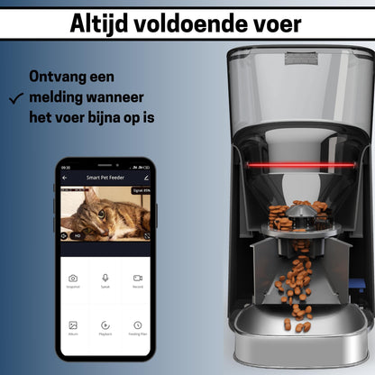 Voerautomaat met Camera en Audio - RVS voerbak