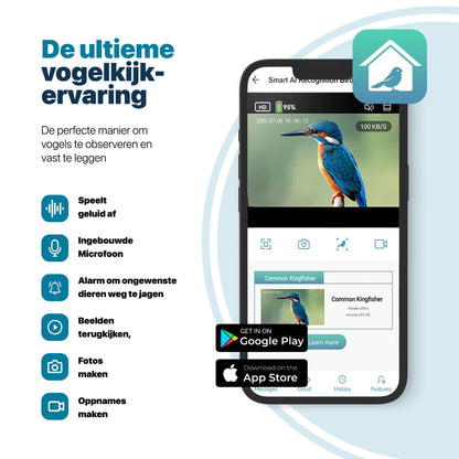 Vogelhuisje met Camera en Audio