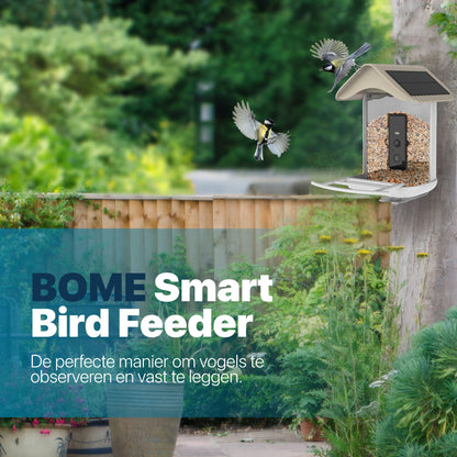 Vogelvoederhuisje - 2K HD Camera - AI Vogelherkenning - Dubbel Zonnepaneel