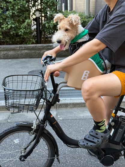 B&B Canine Copilot Crème Beige - Fietszitje voor huisdieren