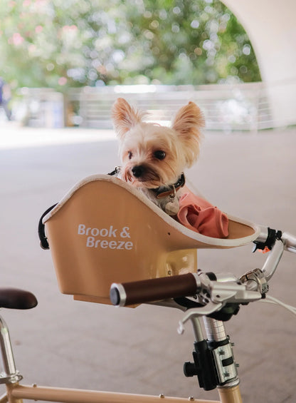 B&B Canine Copilot Crème Beige - Fietszitje voor huisdieren