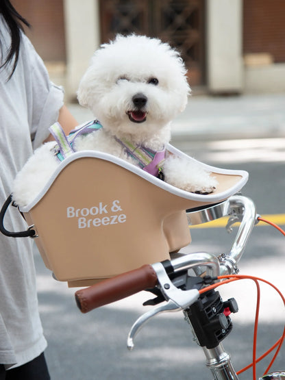 B&B Canine Copilot Crème Beige - Fietszitje voor huisdieren