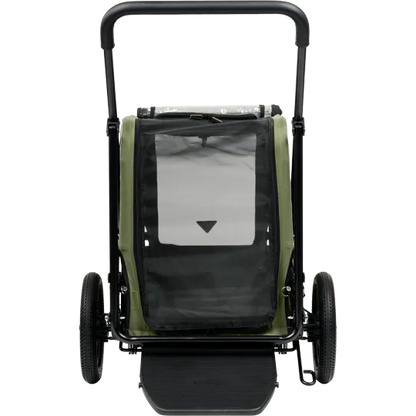 AirBuggy Carriage Set Moss Green – De Ultieme Luxe Hondenbuggy