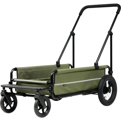 AirBuggy Carriage Set Moss Green – De Ultieme Luxe Hondenbuggy