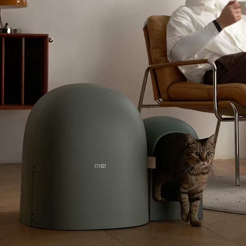 Design Kattenbak met schepje - Lek en geurvrij - Groen