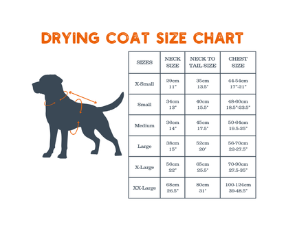 Henry Wag microvezel hondenbadjas - droogjas voor honden - Maat L