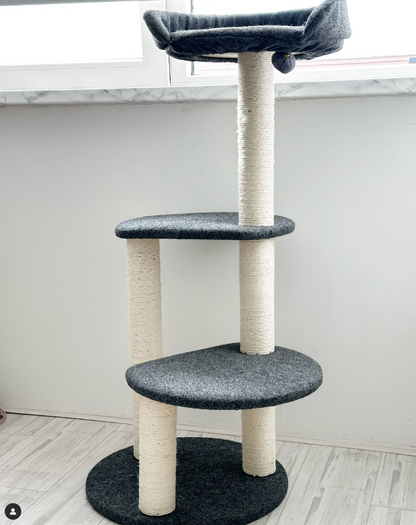 Tommy Krabpaal katten - 3 niveaus en pluche bed