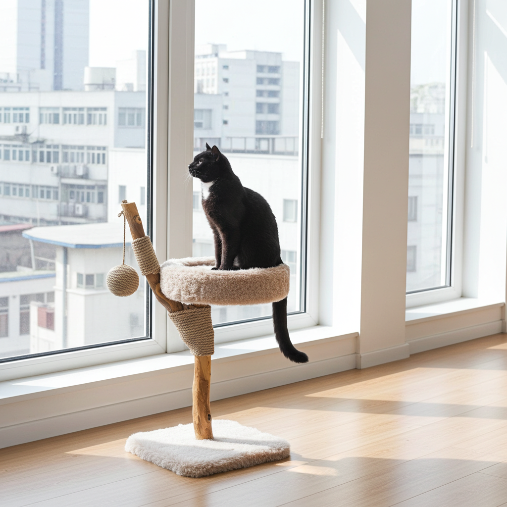 LUNA krabpaal kat – Stabiele klimpaal voor katten