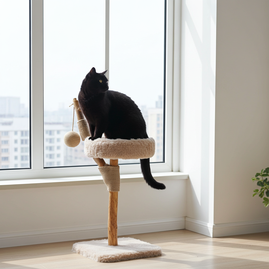 LUNA krabpaal kat – Stabiele klimpaal voor katten