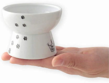 Necoichi mini voerbak hoog - voerbakje kat