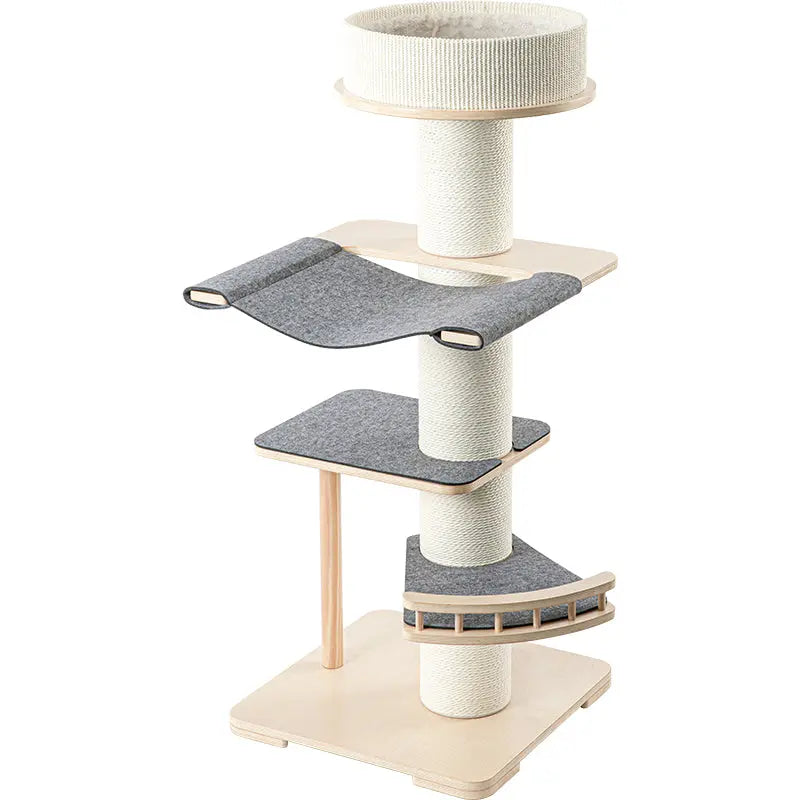 Honeypotcat Kattenboom - krabpaal met kattenmand