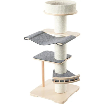 Honeypotcat Kattenboom - krabpaal met kattenmand