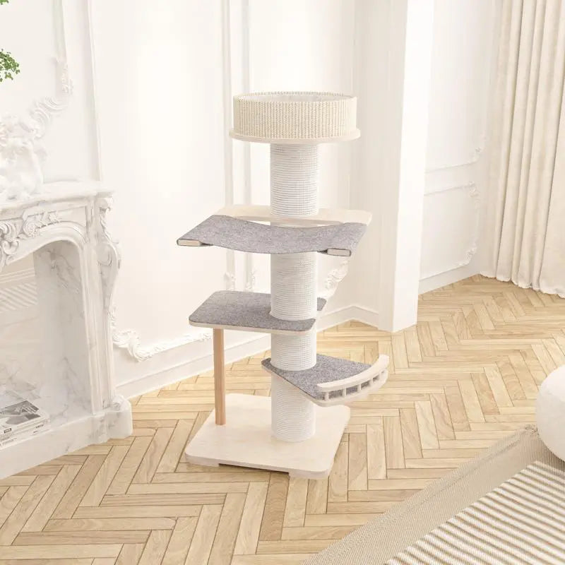 Honeypotcat Kattenboom - krabpaal met kattenmand