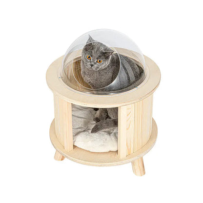 Kattenhuisje hout - Kattenmand - luxe kattenbed