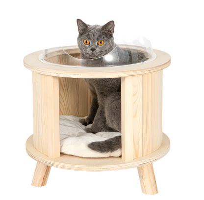Kattenhuisje hout - Kattenmand - luxe kattenbed
