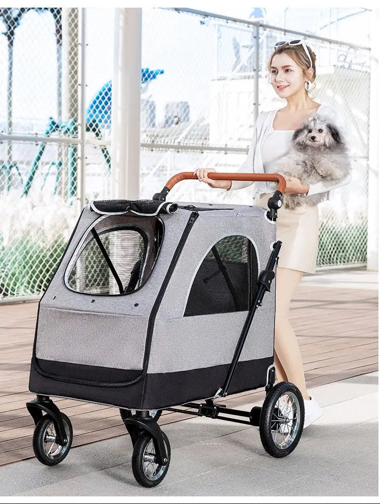 BELLO hondenbuggy Luxe wandelwagen voor honden