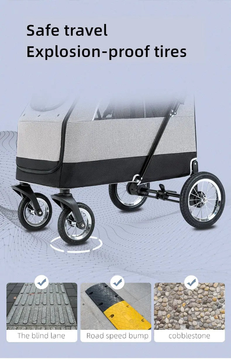 BELLO hondenbuggy Luxe wandelwagen voor honden