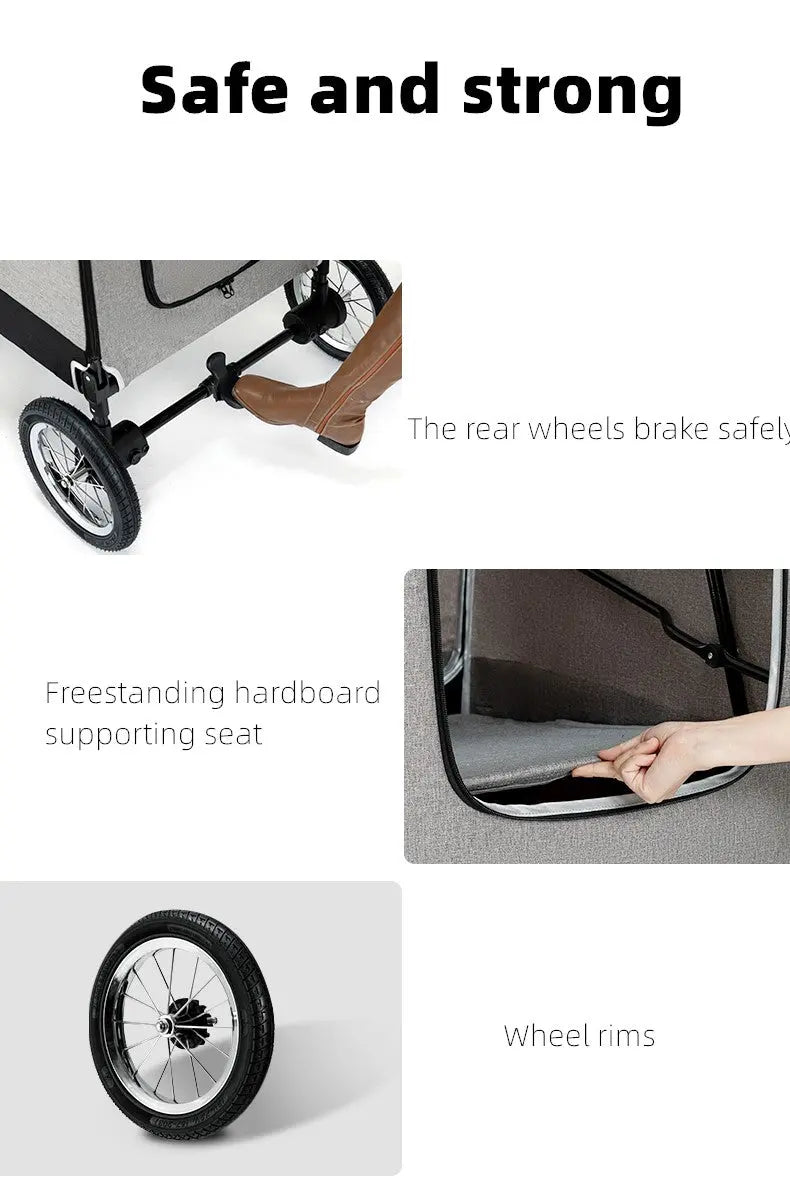 BELLO hondenbuggy Luxe wandelwagen voor honden