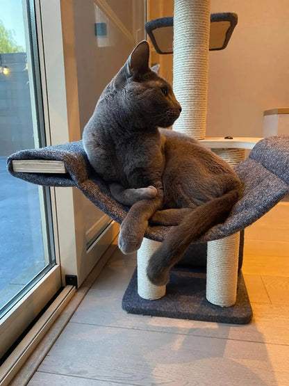 Katten krabpaal Candy - klimboom - grijs