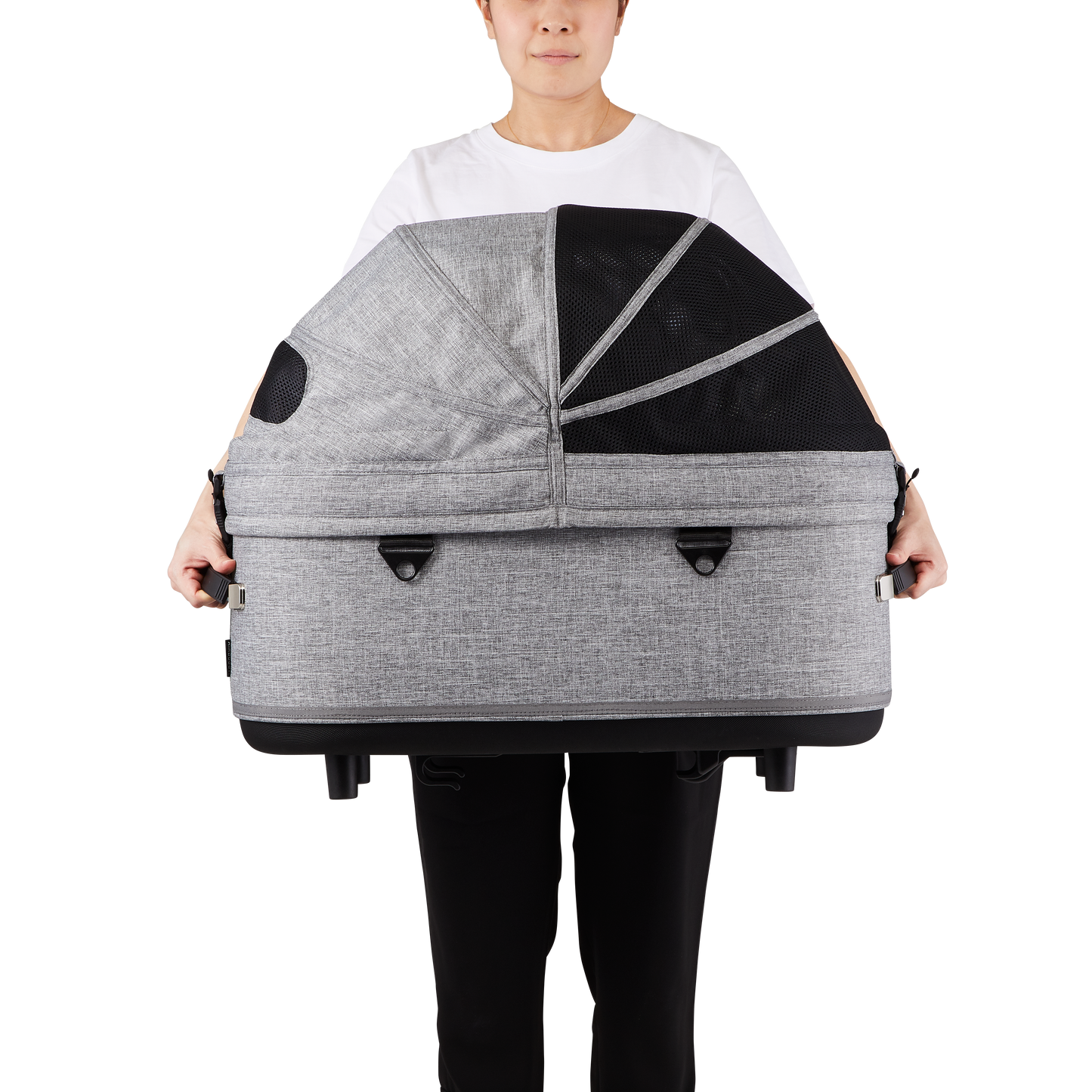 AirBuggy DOME 3 Large Earth Grey - Luxe hondenbuggy