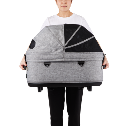 AirBuggy DOME 3 Large Earth Grey - Luxe hondenbuggy