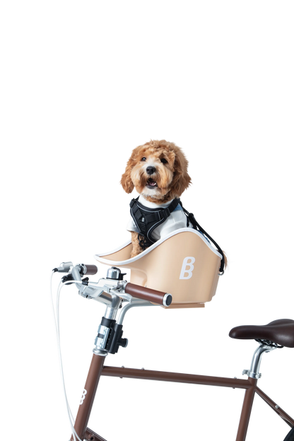 B&B Canine Copilot Crème Beige - Fietszitje voor huisdieren