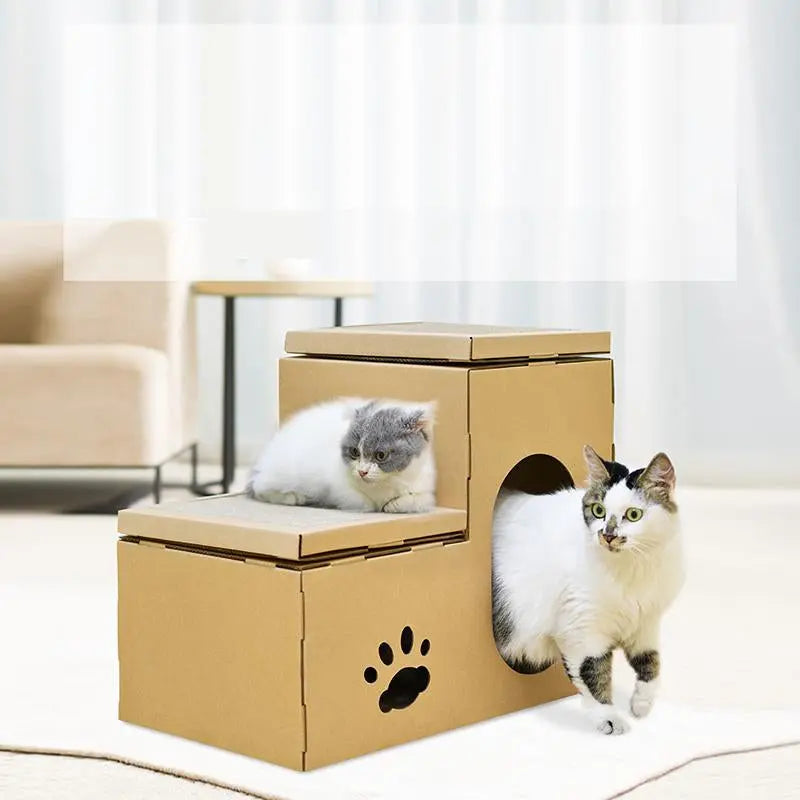 Kattenhuis speelhuis voor poezen en katten
