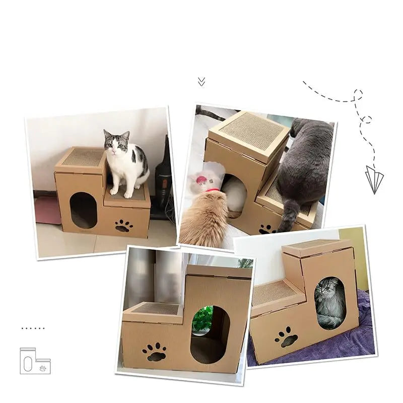 Kattenhuis speelhuis voor poezen en katten