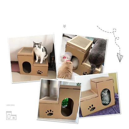 Kattenhuis speelhuis voor poezen en katten