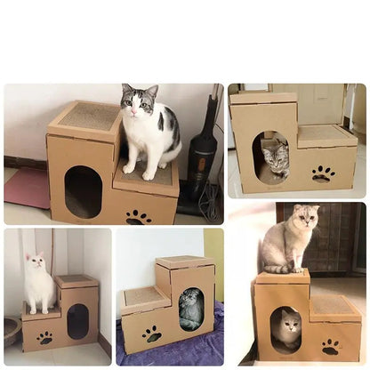 Kattenhuis speelhuis voor poezen en katten