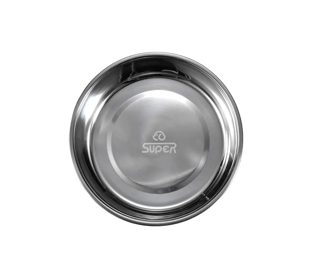 Voerbak hond - RVS drink- voerbak - Maat S