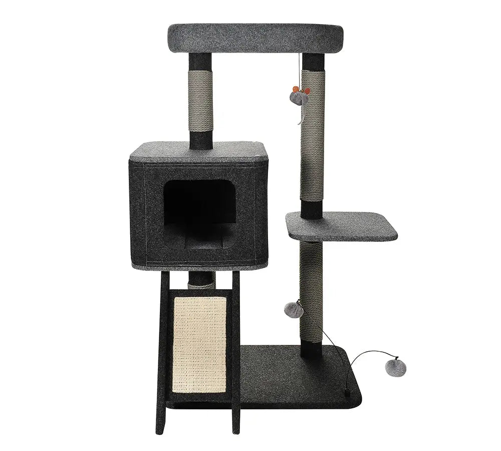 Luxe Krabpaal ROCKY – Modern Kattenmeubel met Huisje