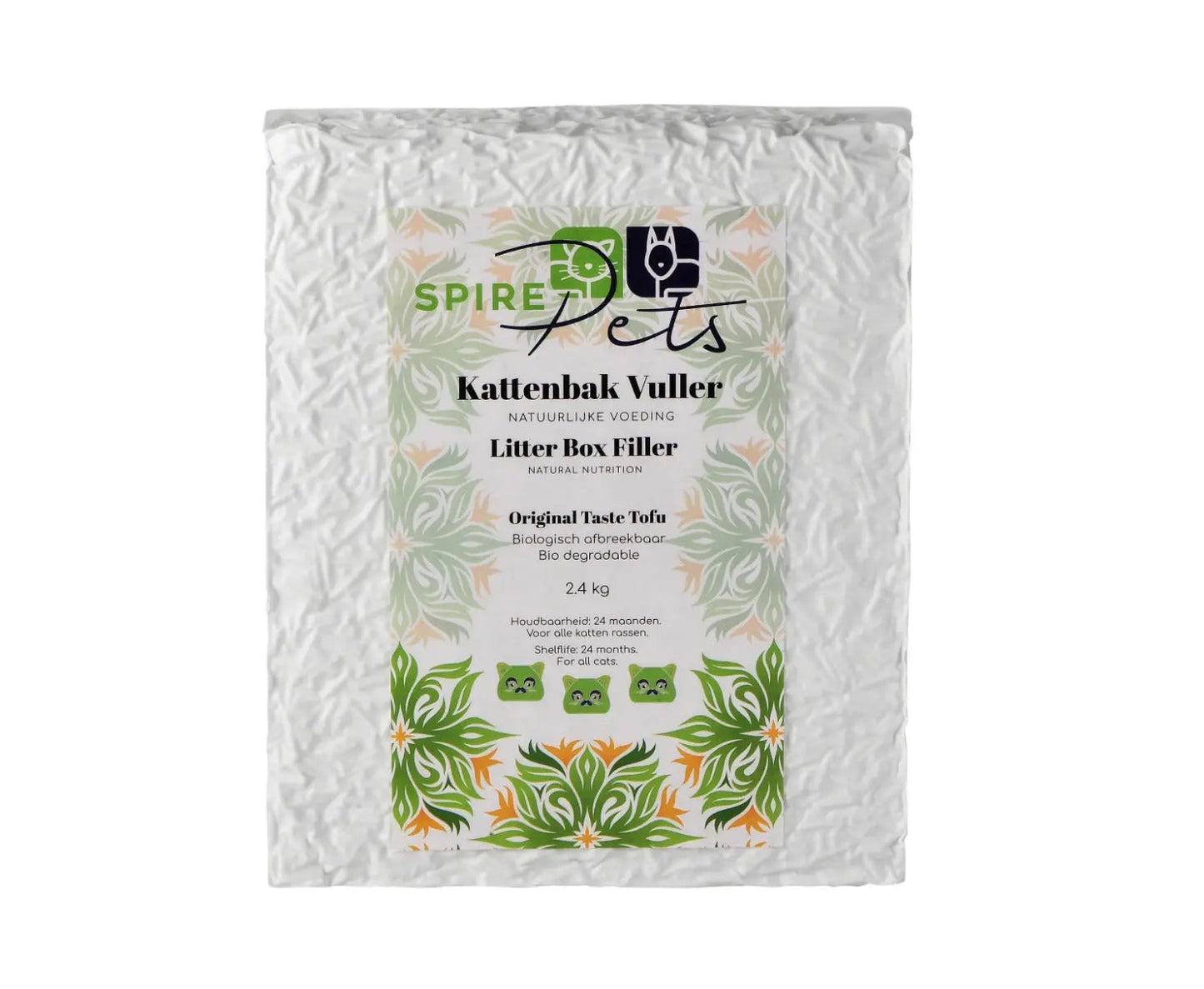 Tofu kattenbakvulling Matcha – Doorspoelbaar (€0.90 per liter)